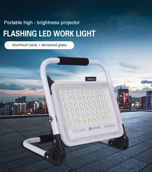 再充電可能な太陽光発電灯 200W ポータブル LED 洪水灯 手持ち