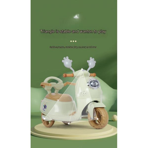 OEM ODM Boys Girls Electric Three Wheel Motorcycle Rechargeable Tricycle 6volt