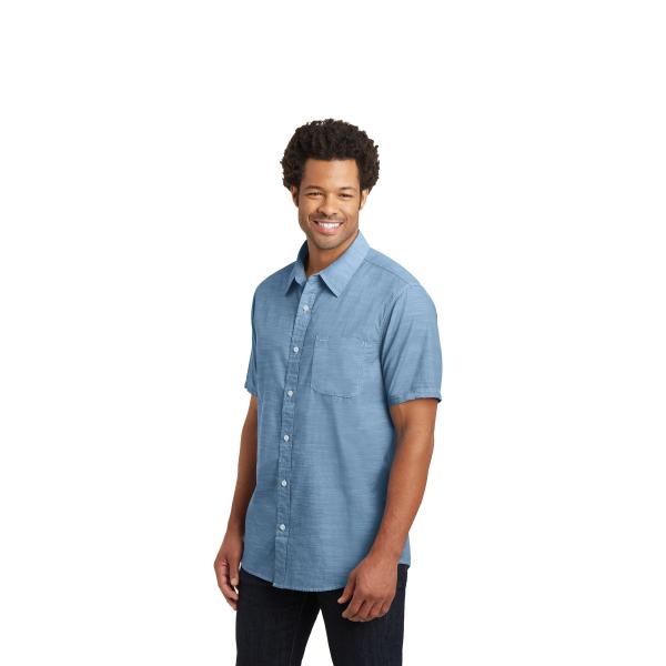 2019 New Product Men's Shirt Button Short Sleeve