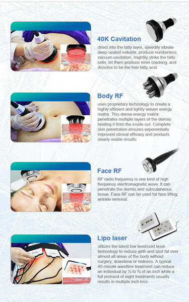 Безболезненная машина 650nm потери веса 40KHZ Cryotherapy