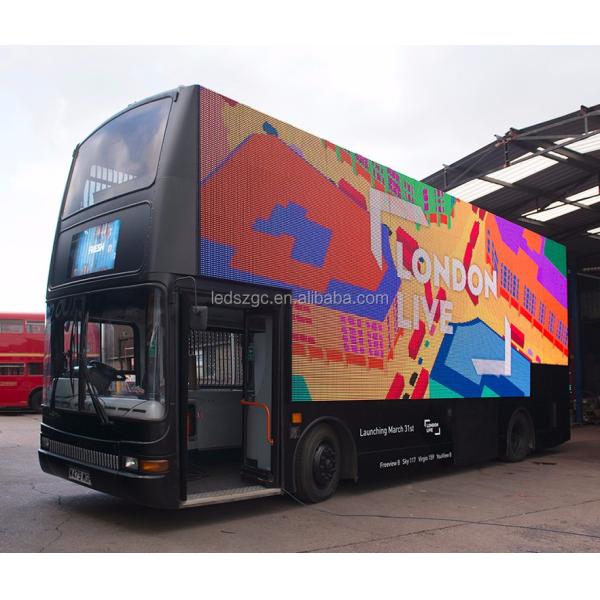 GCL Camión de publicidad móvil al aire libre personalizado Furgoneta de remolque P6 6500nits Brillo