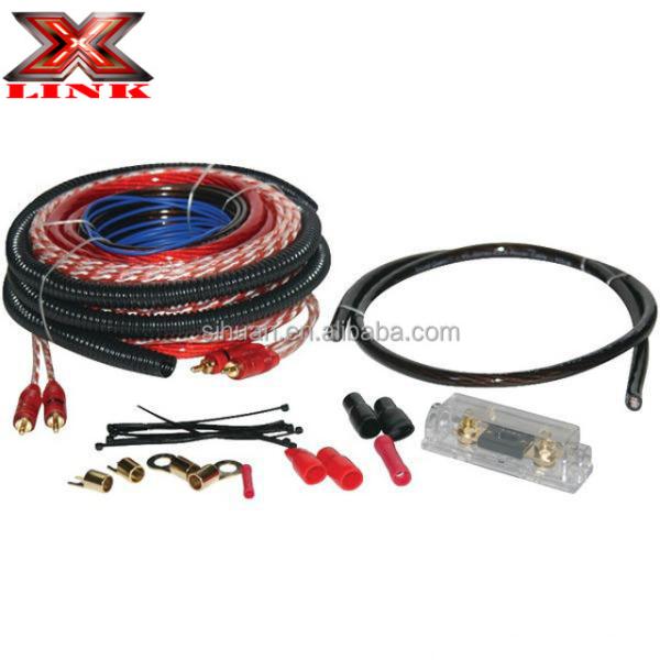 0 2 4 8 Gauge Sub Car Audio Amplifier Wiring Kit 1500 2500 3000 Watt with Materials