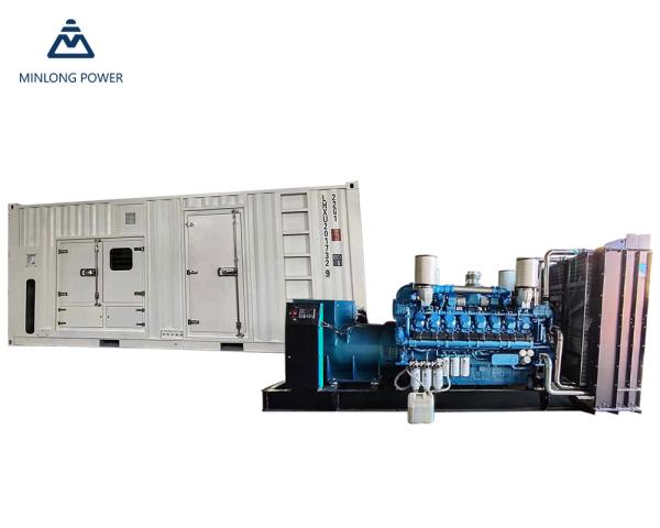 1500 rpm Motor Baudouin 350kw Gerador de gás natural 6m33D450e310ng