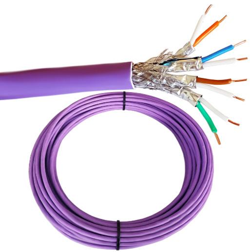 CAT6A Shielded LSZH Ethernet Cable 500MHz 10Gbps for 5G Networks