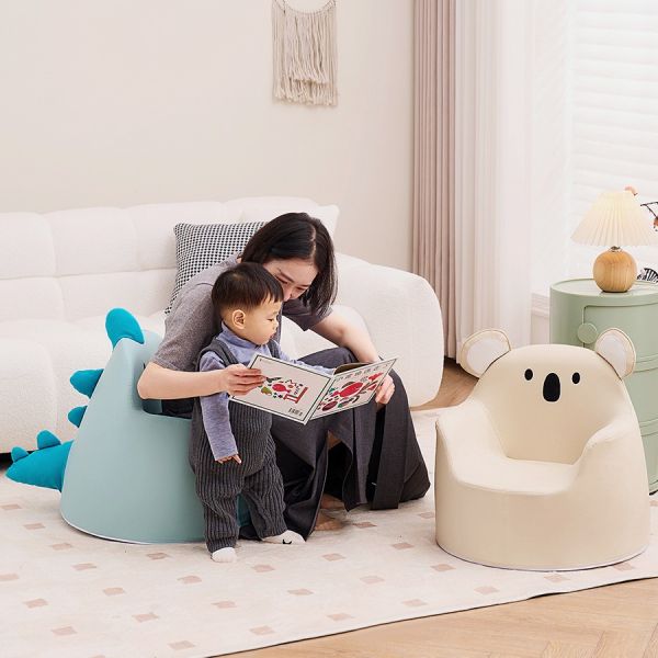 Custom Kids Couch Accent Chair Cute Cartoon Mini Sofa Lounge for Parent-Child Leisure for Apartment Dining Living Room Kids Room