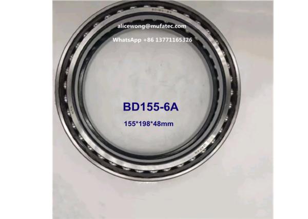 BD155-6A escavadeira com rolamento de jaula de nylon de fila dupla, bola de contacto angular com rolamento de 155*198*48mm