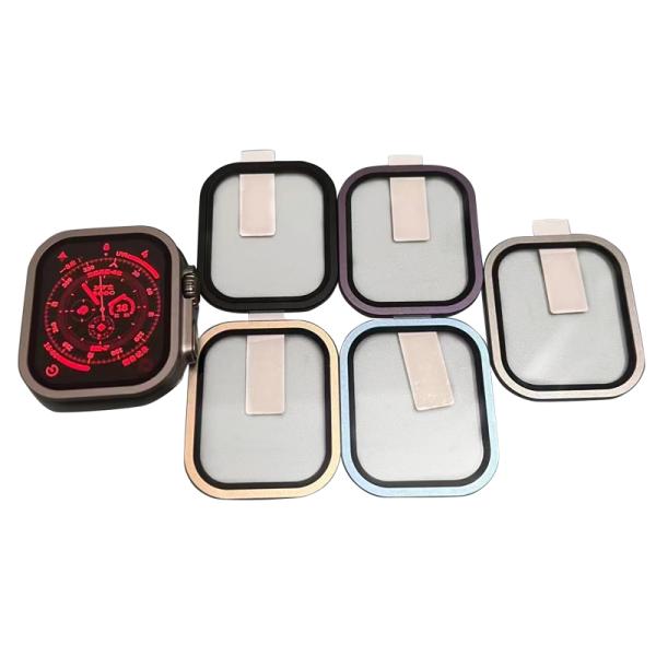 Protector de tela de vidro temperado de liga de alumínio para Apple Watch