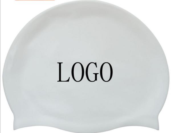 Water Sports Silicone Rubber Parts , Dry Hair Cute Swim Caps For Black Women