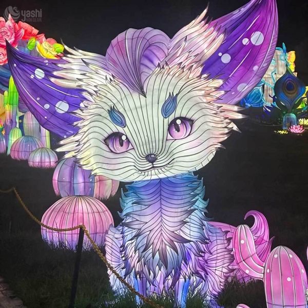 Custom Festival Lighting Animal Sculpture Lantern Eagle LED Light for Outdoor Zoo Park Decoration