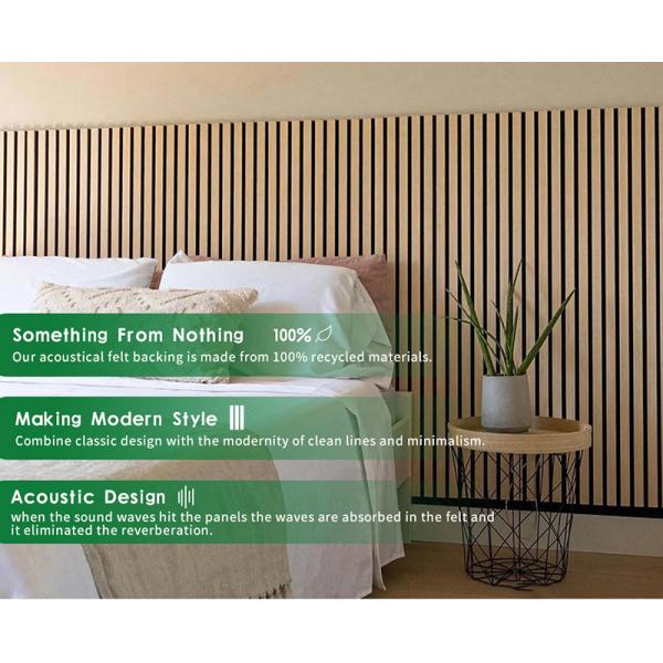 26кг/пч Акустическая панель для 3D полиэстерного волокна MDF Черный деревянный потолок