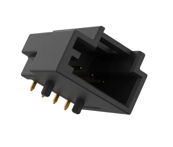 2.54mm Sealed Male Female ECU Pin Header Right Angle Automotive Connectors 4pin PA6T