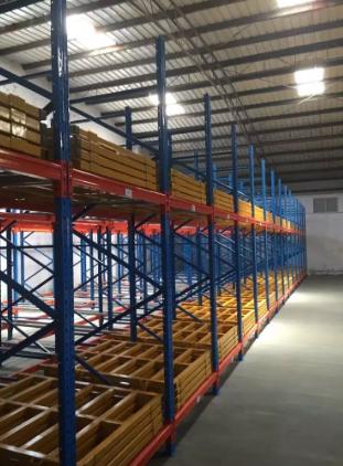 50mm 75mm Pitch Push Back Pallet Racking Heavy Duty For Warehouse Storage