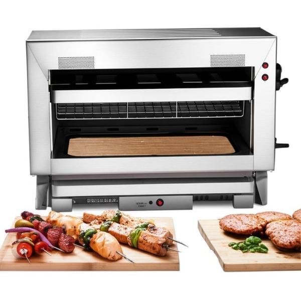 800°C Commercial BBQ Grill with Dual-Zone Searing