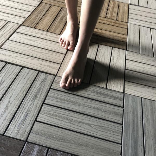 Выберите наружные деревянные пластиковые композитные самодельные перекрывающие настильные плитки 300 мм * 300 мм