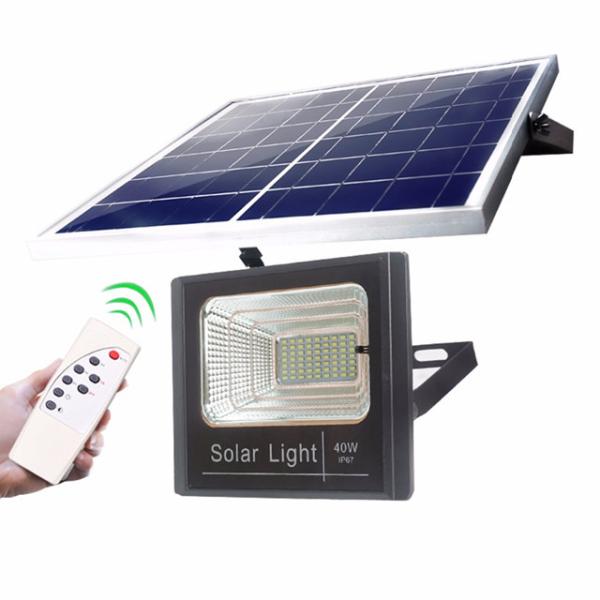 Brilho alto posto solar exterior 40W 60W 100W 200Watt de luz de inundação do diodo emissor de luz