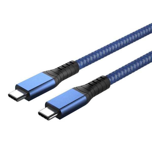 0.5m-1.8m Thunderbolt 4 USB Cable 40Gbps PD 100W Fast Charging Elbow