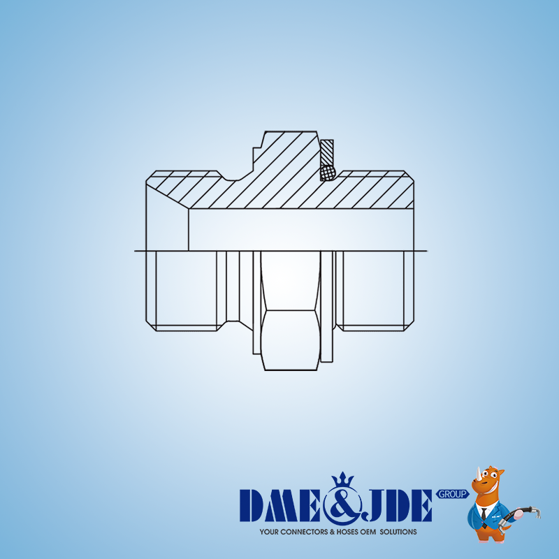 DME&JDE Hydraulic Connector BSP DABPM106Q