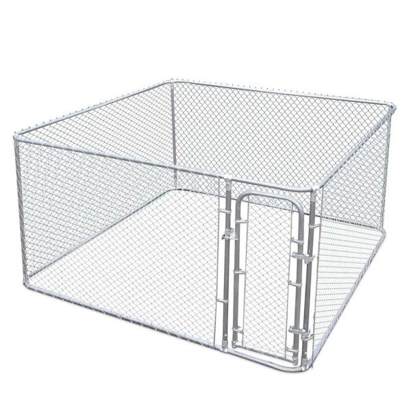 Large outdoor galvanized cheap chain link dog kennel 7.5x13x6ft(2.3x4x1.8m) 2.3mm wire diameter