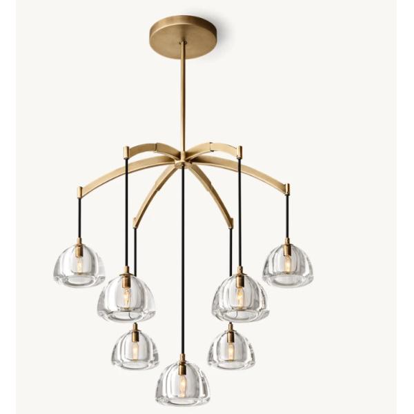 Специально изготовленный люстра для столового стола с никелевой/медной/бронзовой отделкой