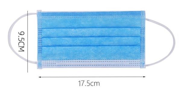 3 Ply Earloop Disposable Protective Mask For School Public Transportation
