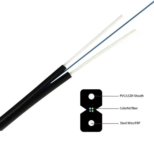 Câble de raccordement fibre optique FTTH d'intérieur, prix direct usine pour usage domestique