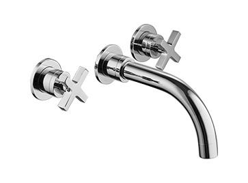 Banheiros Lava-louças ocultas Misturador de Cromo Lustrado de Latão T9088