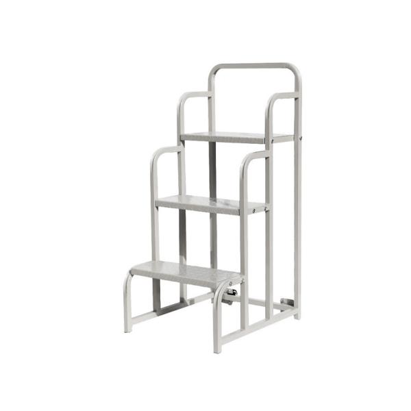 20 Foot 24 Foot  Mobile Safety Step Ladder For Warehouse Aluminum Alloy