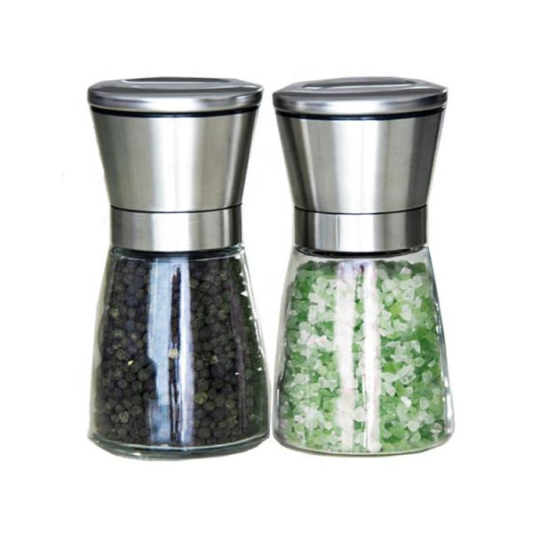 Refillable Mini Spice Salt Pepper Grinder Adjustable Coarseness Household Kitchen Tools