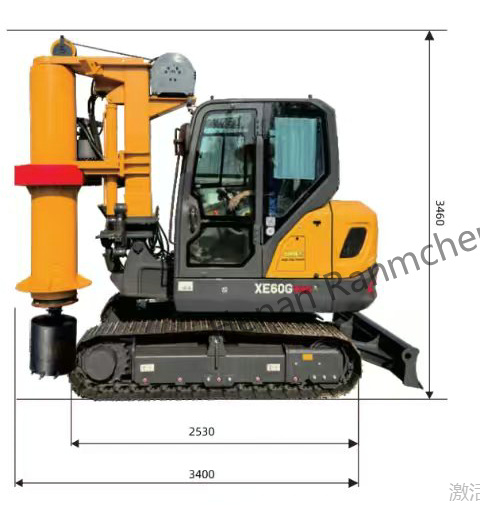 Hydraulic Compact Mini Rotary Pile Drilling Rig For Small Scale Drilling Operations