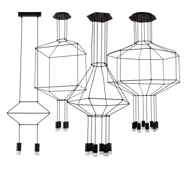 Modern Long Hanging Suspended led Pendant Light Fixture For Kitchen Dining Room
