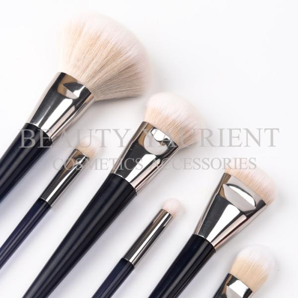 2 Tones Pbt Hair Private Label Makeup Brushes Set 6pcs 22cm Total Length