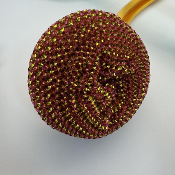 Cepillo de fregar de lana de acero resistente para ollas, sartenes y limpieza de cocina