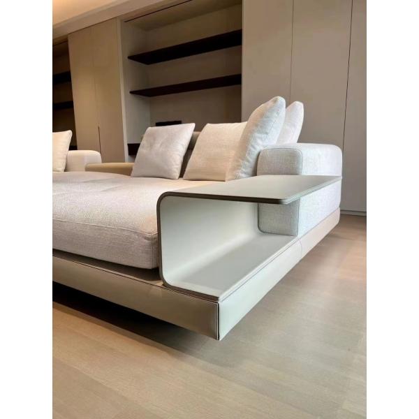 Italian Minimalist Luxury Hotel Furniture Corner Living Room Large Sofa