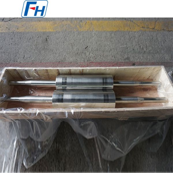 Heat Resistant Steel SCH22 Furnace Rollers With Nitrided Surface For Glass Conveyance