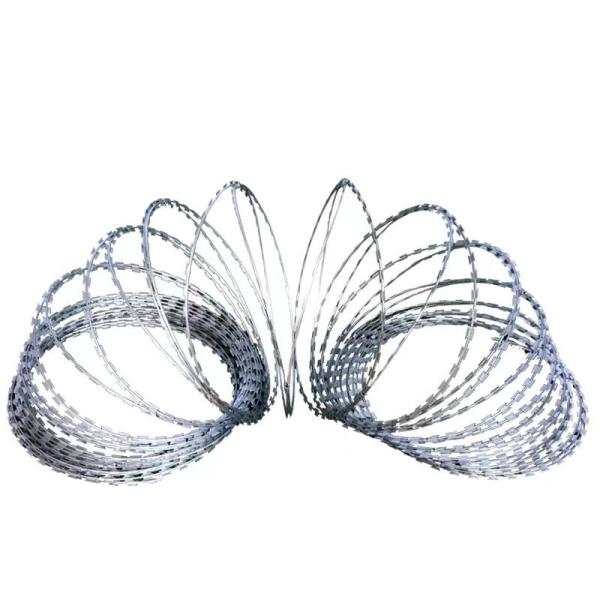 Professional Manufacture Cheap  Barbed Wire BTO-22 High Quality Stainless Steel Razor Wire Fence