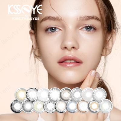 1 Year Soft Hazel Grey Eyes Lens Natural Cosplay Circle Lenses
