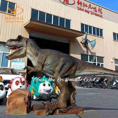 Modelo de dinosaurio T-Rex animatrónico realista con sensor infrarrojo