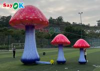 Cogumelo inflável gigante da explosão de Plant For Wonderland do modelo do cogumelo com flor