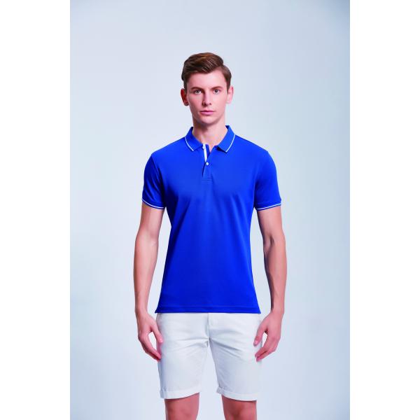 Sweat Wicking Flyita Mens Polo T Shirt With Embroidery Logo