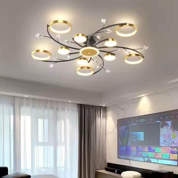 LED Surface Mount Ceiling Light Fixtures , Home Kitchen Indoor LED Crystal Ceiling Light