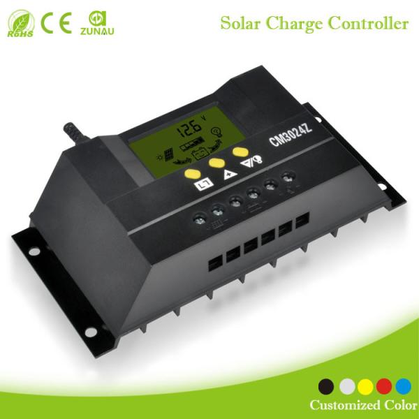 Home solar systems CM3024 30A 12V/24V LCD solar charge controller