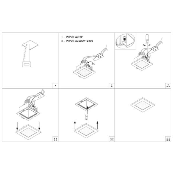 CE Certification Downlight 7w 10w Pure Aluminum For Home / Hotel