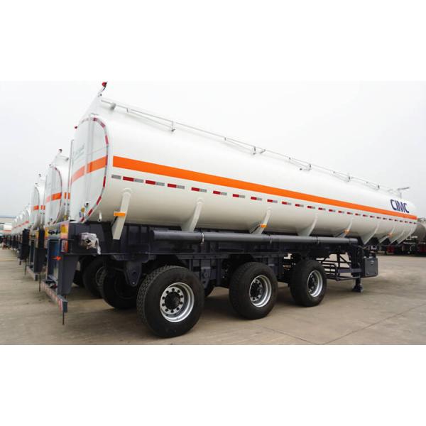 Air Suspension 3 Axles 42KL Stainless Steel Tanker Trailers