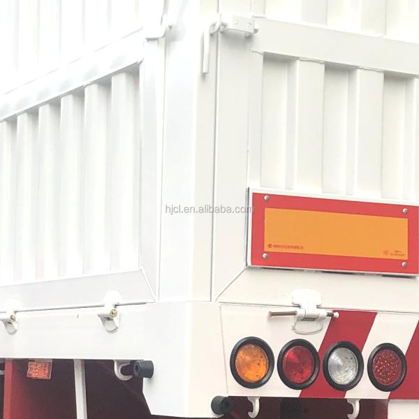 Transport coal cargo High Side Wall CIMC HUAJUN Cargo Trailer for Livestock Transport