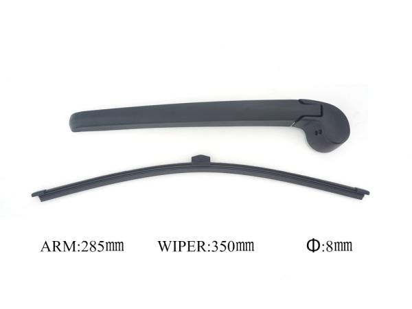 滑らかかつストライクフリーな清掃のために黒色折りたたみ可能な後方のフロントガラスワイパー