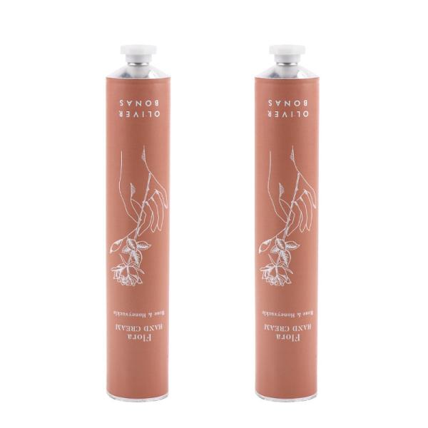 cosméticos de alumínio dos tubos 0.27oz-13oz que empacotam os tubos cor-de-rosa do creme da mão do metal da canela