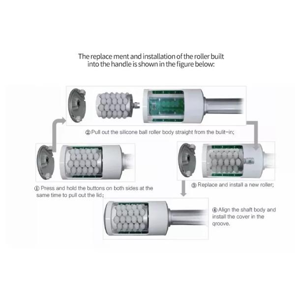 Внутренний целлюлит ролика шарика уменьшает для вакуума /body стороны уменьшая машину красоты