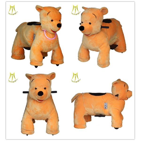 Hansel plush animal battery coin operated stuffed animal ride bear