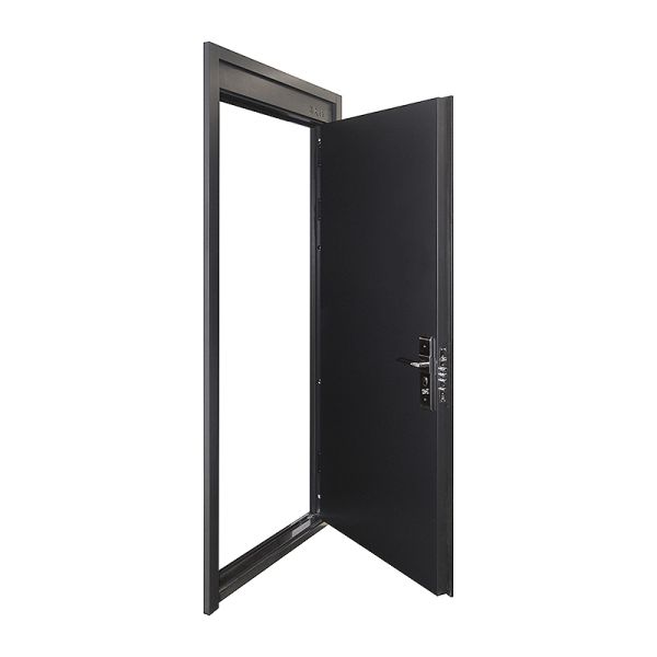 Single Swing Steel Door High Security  Modern Outdoor  Visible/Invisible Hinge