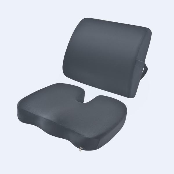 Anti-Static Polyester Cover Memory Foam Seat Cushion for Wheelchair and Lumbar Support